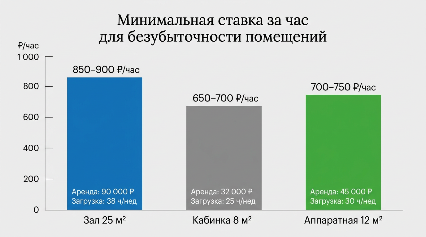 Минимальная ставка для безубыточного помещения